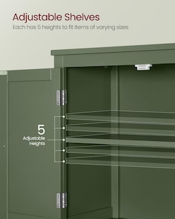 Foto 4 | Foto 4 | Gabinete De Almacenamiento De Piso Para Baño Vasagle Forest Green - Venta Internacional.