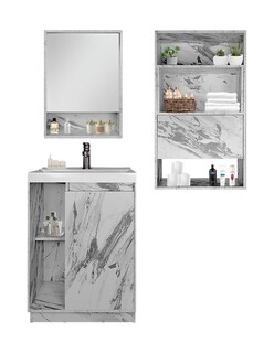 Foto 8 | Foto 8 | Combo De Baño Moderno, Gabinete Con Botiquín Y Mueble Sobre Wc, Combo Dublín