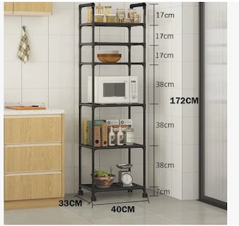 Foto 3 | Foto 3 | Estante De Almacenamiento Cocina Y Baño Organizador Gabinete