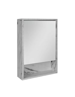 Foto 6 | Foto 6 | Combo Bombay Gabinete de Baño Moderno con Espejo Mueble sobre WC con 3 Estantes MDF