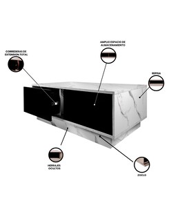 Foto 3 | Foto 3 | Mesa de Centro Rectangular Decomobil Alba