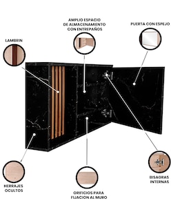 Foto 7 | Foto 7 | Gabinete para Baño Decomobil con Espejo