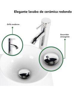 Foto 4 | Foto 4 | Mueble Kit Para Baño Gabinete Organizador Con Monomando Lavabo Color Blanco