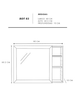 Foto 6 | Foto 6 | Espejo Organizador de Baño Minimalista Eloise