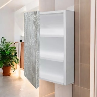 Foto 2 | Foto 2 | Organizador Botiquin Repisa Mdf 50cm Pared Primeros Auxilios Hojas