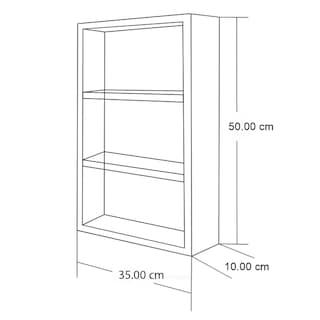 Foto 3 | Foto 3 | Organizador Botiquin Repisa Mdf 50cm Pared Primeros Auxilios Hojas