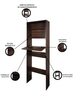Foto 7 | Foto 7 | Mueble Organizador para  Baño 180 x 60 x 25 cm de Melamina