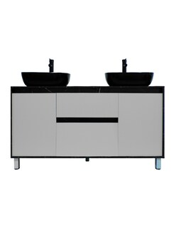 Foto 1 | Foto 1 | Gabinete Para Baño Con Doble Lavabo Mueble Moderno De Piso Médano