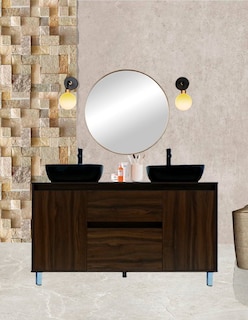 Foto 2 | Foto 2 | Gabinete Para Baño Con Doble Lavabo Mueble Moderno De Piso Médano