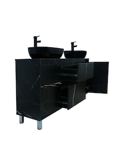Foto 4 | Foto 4 | Gabinete Para Baño Con Doble Lavabo Mueble Moderno De Piso Médano