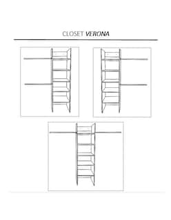 Foto 4 | Foto 4 | Closet Verona color Blanco Cajonera Premium Ajustable