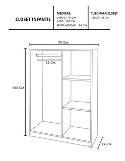 Foto 7 | Foto 7 | Closet Decomobil Beige con Estantes