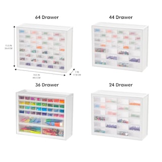 Foto 3 | Foto 3 | Craft Cabinet Storage Iris Usa, 44 Cajones, Piezas De Color Blanco - Venta Internacional.