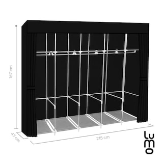 Foto 7 | Foto 7 | Armario Grande Closet Reforzado Portátil Organizador 215cm