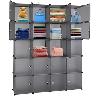 Foto 1 | Foto 1 | Ropero Armable Armario Closet Portátil 20 Cubos Practiksa