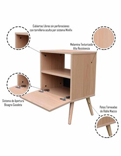 Foto 2 | Foto 2 | Buró Hogare Mónaco Roble color Beige