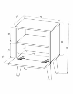Foto 3 | Foto 3 | Buró Hogare Mónaco Roble color Beige