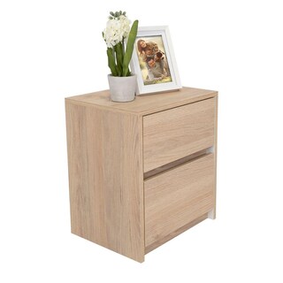 Foto 2 | Foto 2 | Buró Ozzan Beige y Blanco Con Dos Cajones Virtual Muebles