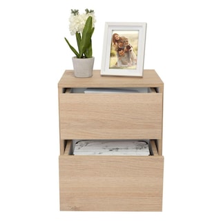 Foto 5 | Foto 5 | Buró Ozzan Beige y Blanco Con Dos Cajones Virtual Muebles