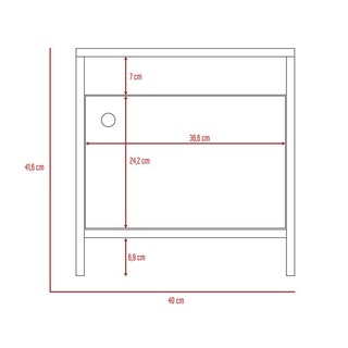 Foto 8 | Foto 8 | Buró Tutto, Macadamia Y Blanco, Con Cajón Para Guardar Objetos Ideal Para Espacios Reducidos