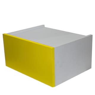 Foto 1 | Foto 1 | Mesa Recámara Buró Flotante Mate Amarillo con Ensamblado