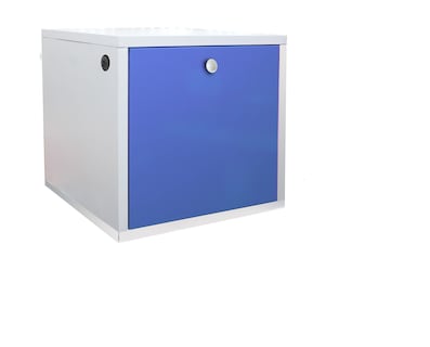 Foto 1 | Foto 1 | Buró Flotante Recámara MDF Luz Led Puerto de Carga Ensamblado Azul