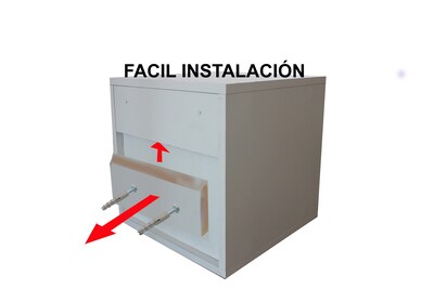 Foto 5 | Foto 5 | Buró Flotante Recámara de MDF Luz Led Puerto de Carga Ensamblado Café