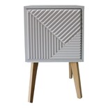 Buro de Recamara Minimalista Blanco Armado Blanco