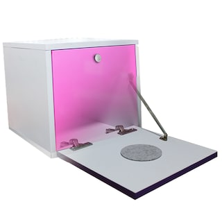 Foto 4 | Foto 4 | Buro Flotante Mueble Recamara Mdf Iluminacion Luz Led Rosa