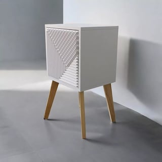 Foto 2 | Foto 2 | Buró Minimalista Ensamblado Blanco