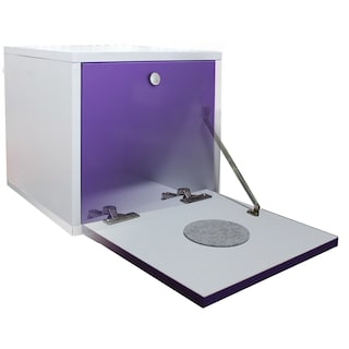 Foto 1 | Foto 1 | Buro Flotante Mdf Luz Led Morado