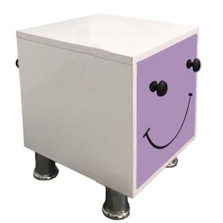 Foto 2 | Foto 2 | Buró de Noche Infantil Luz Led MDF Armado Morado
