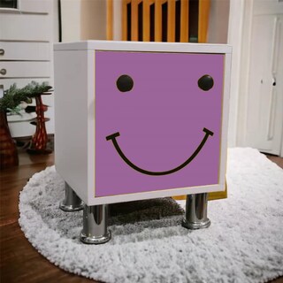 Foto 3 | Foto 3 | Buró de Noche Infantil Luz Led MDF Armado Morado
