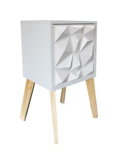 Foto 2 | Foto 2 | Buró con Luz Led Minimalista Ensamblado Blanco