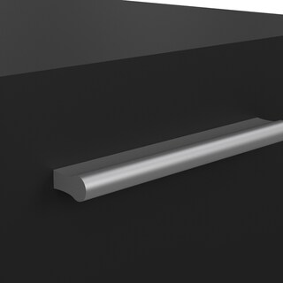 Foto 5 | Foto 5 | Buró Negro Con 2 Cajones Y Jaladeras Efecto Metal Hecho En Madera Mdf