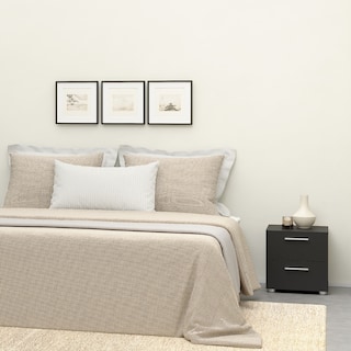 Foto 8 | Foto 8 | Buró Negro Con 2 Cajones Y Jaladeras Efecto Metal Hecho En Madera Mdf