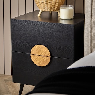 Foto 5 | Foto 5 | Buró Negro Con 2 Cajones Con Corredera De Extensión. Estructura De Madera Mdf