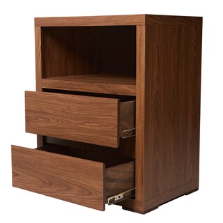 Foto 3 | Foto 3 | Buró Color Nogal Con 1 Espacio Y 2 Cajones Con Corredera De Extensión. Estructura De Madera Mdf