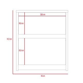 Foto 6 | Foto 6 | Mesa De Noche Ozzan Wengue con Dos Cajones Virtual Muebles