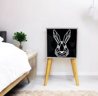 Foto 3 | Foto 3 | Buro Infantil de Noche Minimalista Luz Led MDF Negro