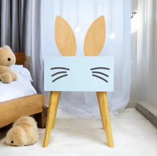 Foto 3 | Foto 3 | Buro Mesa Noche Orejas Conejo Recamara Niño Bebe Luz Led