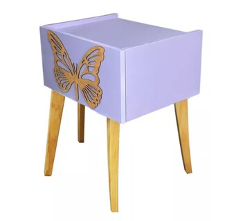 Foto 2 | Foto 2 | Buro Infantil Mesa Noche Luz Led Niñas Mariposa Recámar