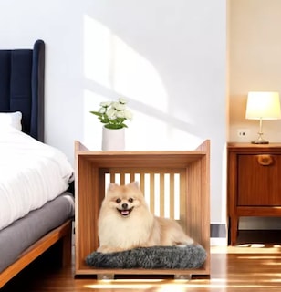 Foto 6 | Foto 6 | Buro Mesa Noche Mdf Casa Mascota Y Organizador + Cojín