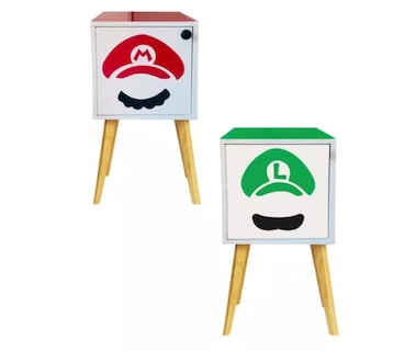 Foto 1 | Foto 1 | Buró Recamara Niños Mario Y Luigi Decorativo Organizador Led