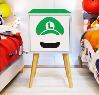Foto 2 | Foto 2 | Buró Recamara Niños Mario Y Luigi Decorativo Organizador Led