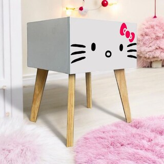 Foto 2 | Foto 2 | Buró Mesa De Noche Recámara Niñas C/luz Kitt Almacenamiento