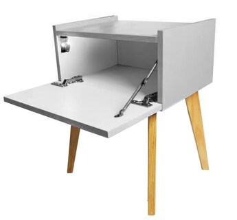 Foto 3 | Foto 3 | Buró Mesa De Noche Recámara Niñas C/luz Kitt Almacenamiento