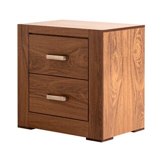 Foto 4 | Foto 4 | Cabecera Tapizada King Size Con 2 Burós De 2 Cajones Color Nogal - Madera Industrializada Y Tapizado
