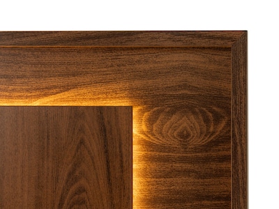 Foto 4 | Foto 4 | Cabecera Con Luz King Size Con 2 Burós De 2 Cajones Color Parota - Madera Industrializada