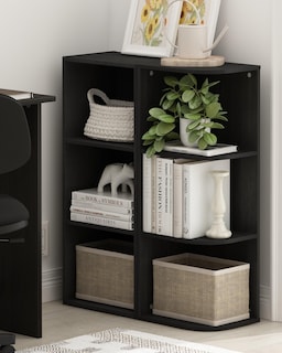 Foto 3 | Foto 3 | Librería De Esquina Con Repisa Abierta Furinno Pasir, 3 Niveles, Madera Negra - Venta Internacional.